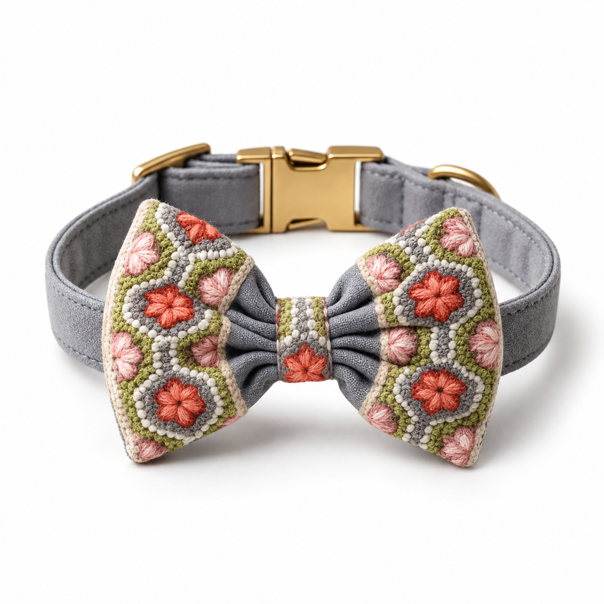 Tapestry Blossom Bow Collar